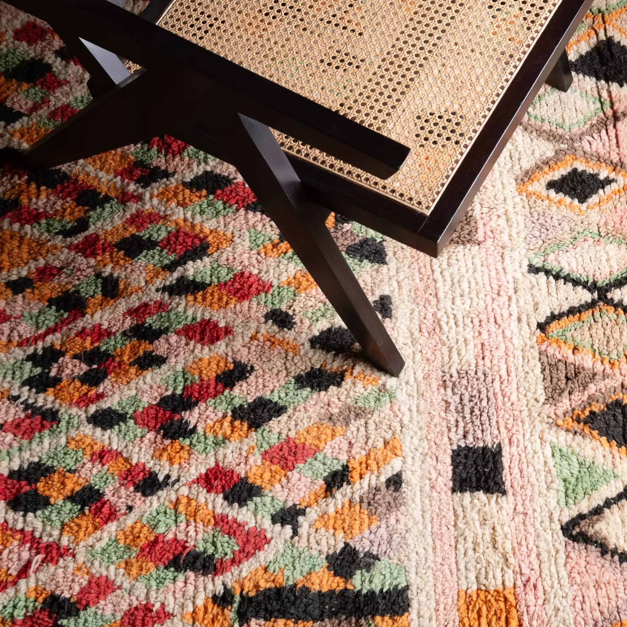 Rosa - vintage boujad rug