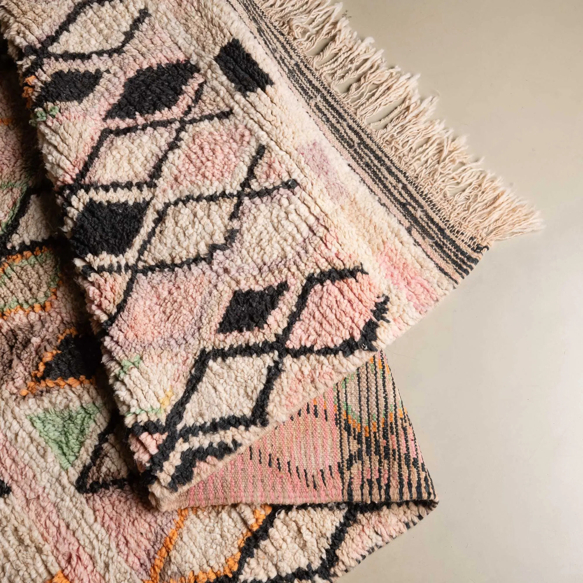 Rosa - vintage boujad rug