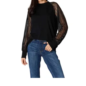 Round Neck Raglan Sleeve Blouse