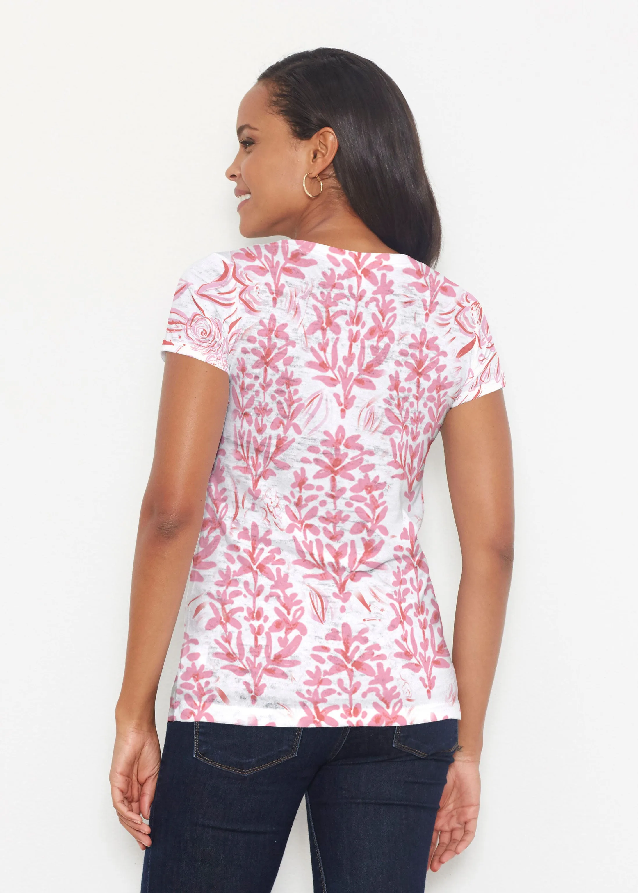 Scarlett (8052) ~ Short Sleeve Scoop Shirt
