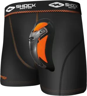 Shock Doctor Men's Ultra Pro Boxer Compression Short With Ultra Cup, Moisture Wicking Vented Protection, XXL Sizes