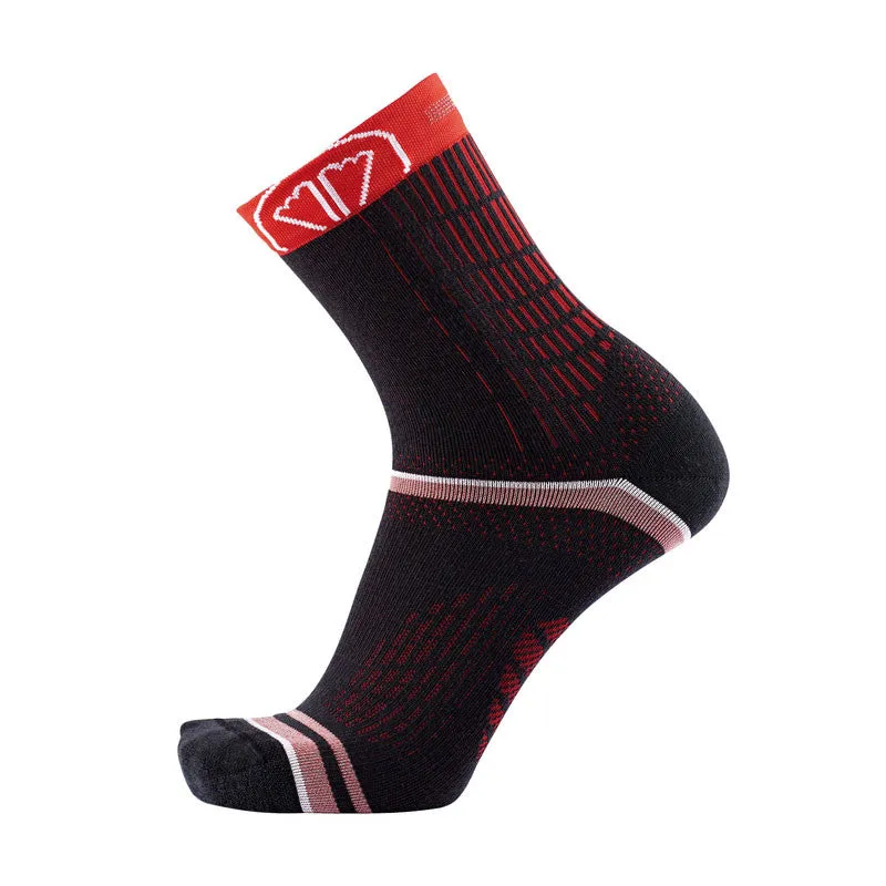Sidas Winter Running Socks Black & Red