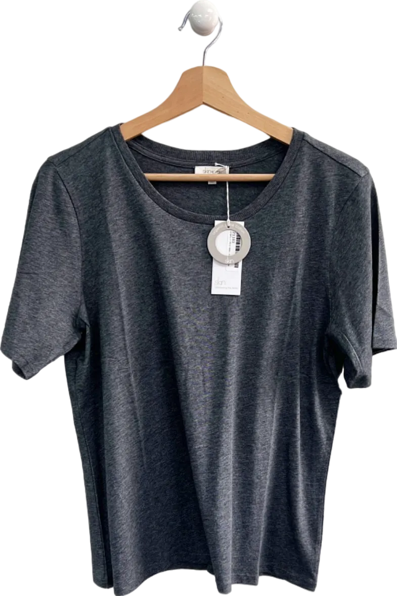 SKIN Organic premium Pima Cotton Charcoal  T-Shirt Style Size 2 Medium