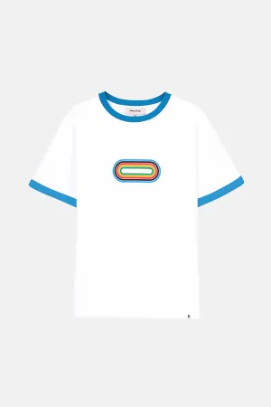 Socrates Tracks Crop T-shirt - White