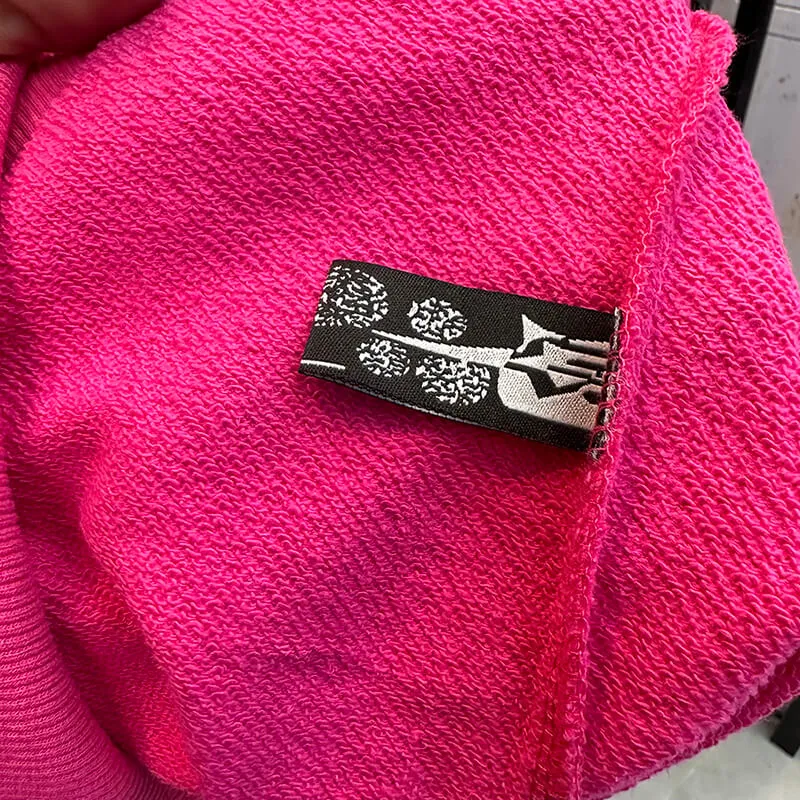 Sp5der Young Thug Punk Hoodie-Pink #142