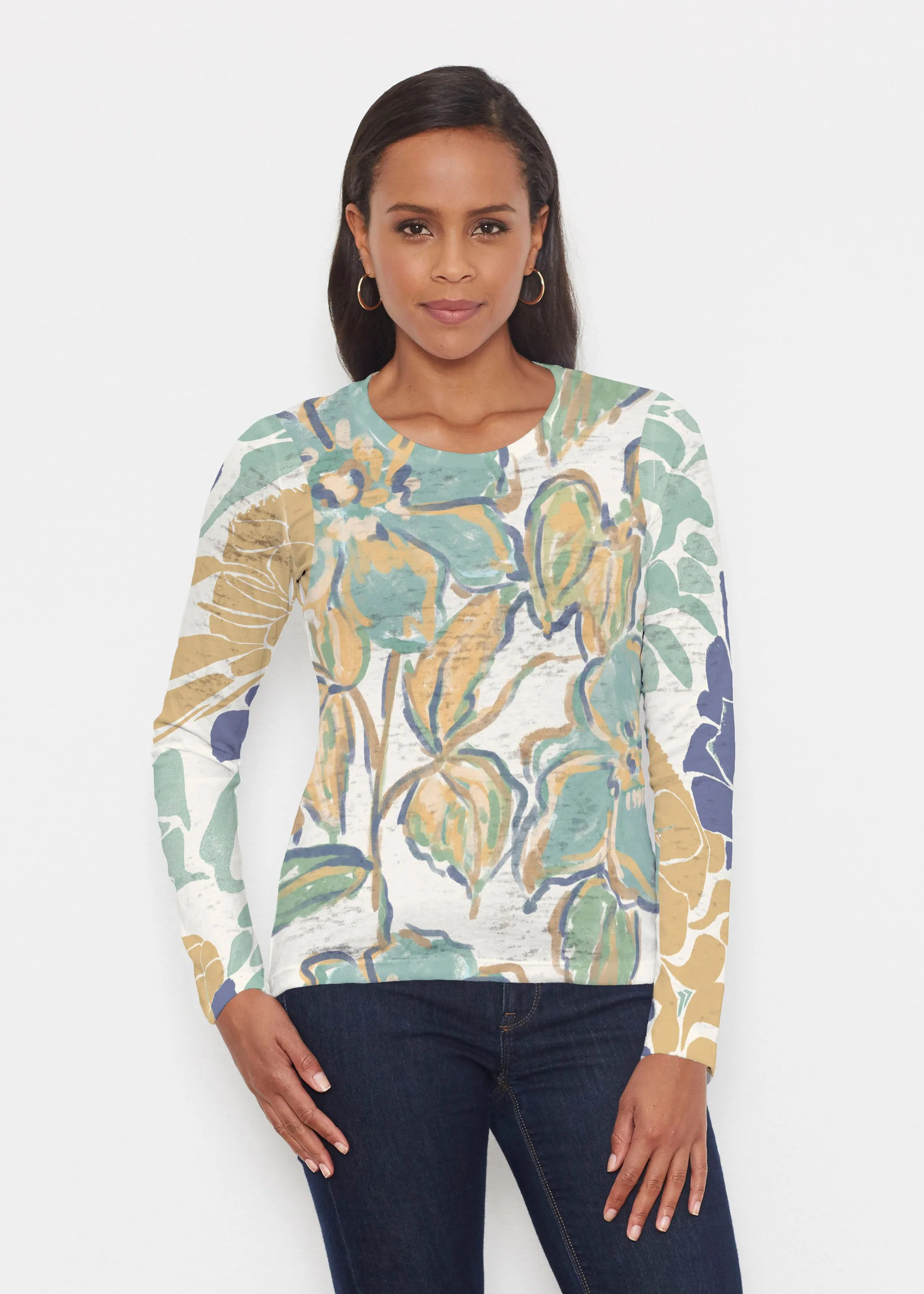 Stefania (8110) ~ Signature Long Sleeve Crew Shirt