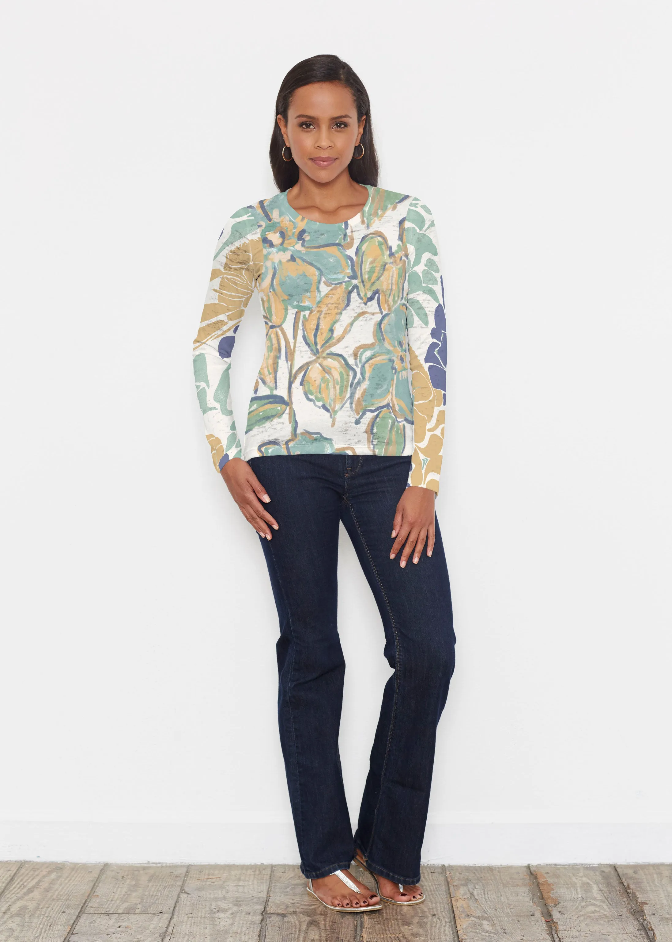 Stefania (8110) ~ Signature Long Sleeve Crew Shirt