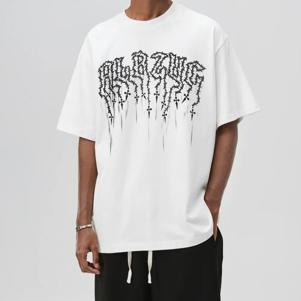 Street Letter Graphic Cotton Oversize T-Shirt