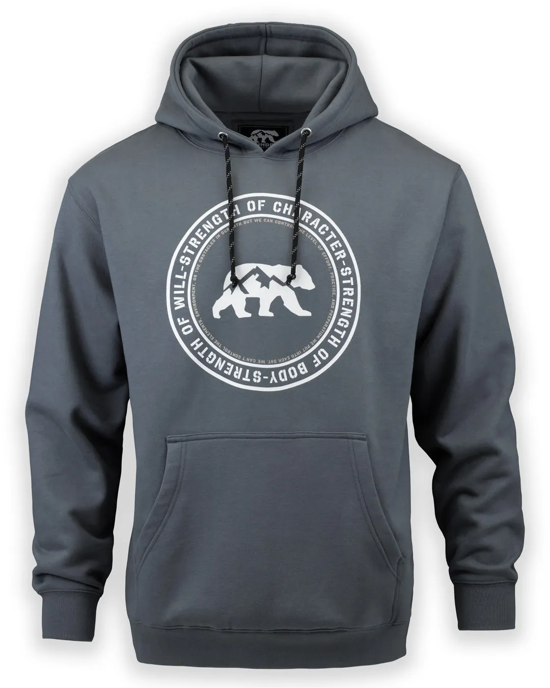 Strength Trio Premium Hoodie - Dusky Blue