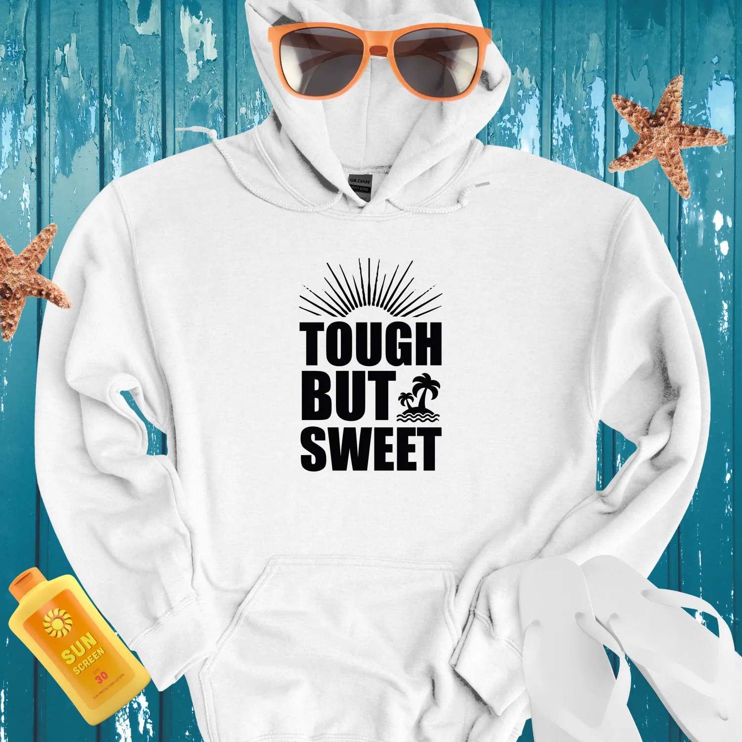Summer Ready Tough But Sweet Palm Tree Hoodie