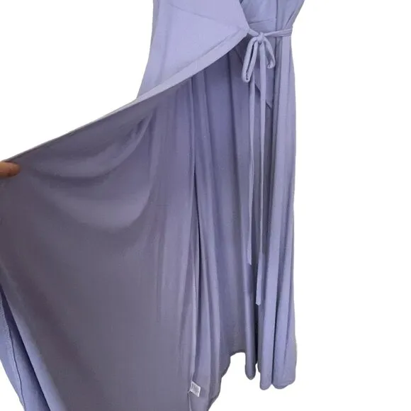 Susana Monaco Dress Sweet Lavender Flutter Sleeve Wrap Midi NWT