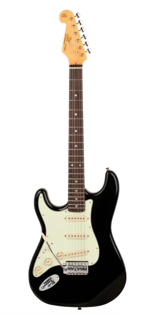 SX Vintage Style Electric Guitar Left Hand Black