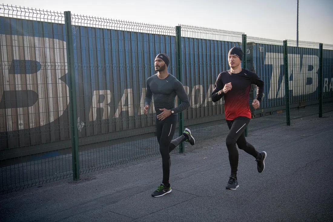 T-shirt de running manches longues slim Homme - KIPRUN Run 500 Sans couture