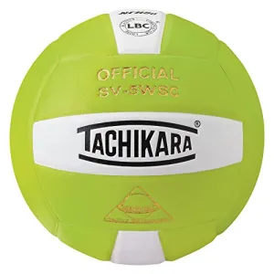 Tachikara Sensi-Tec Composite Volleyball, Lime Green/White