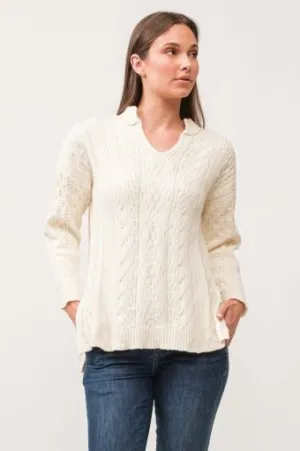 Thora Collared Knit Sweater