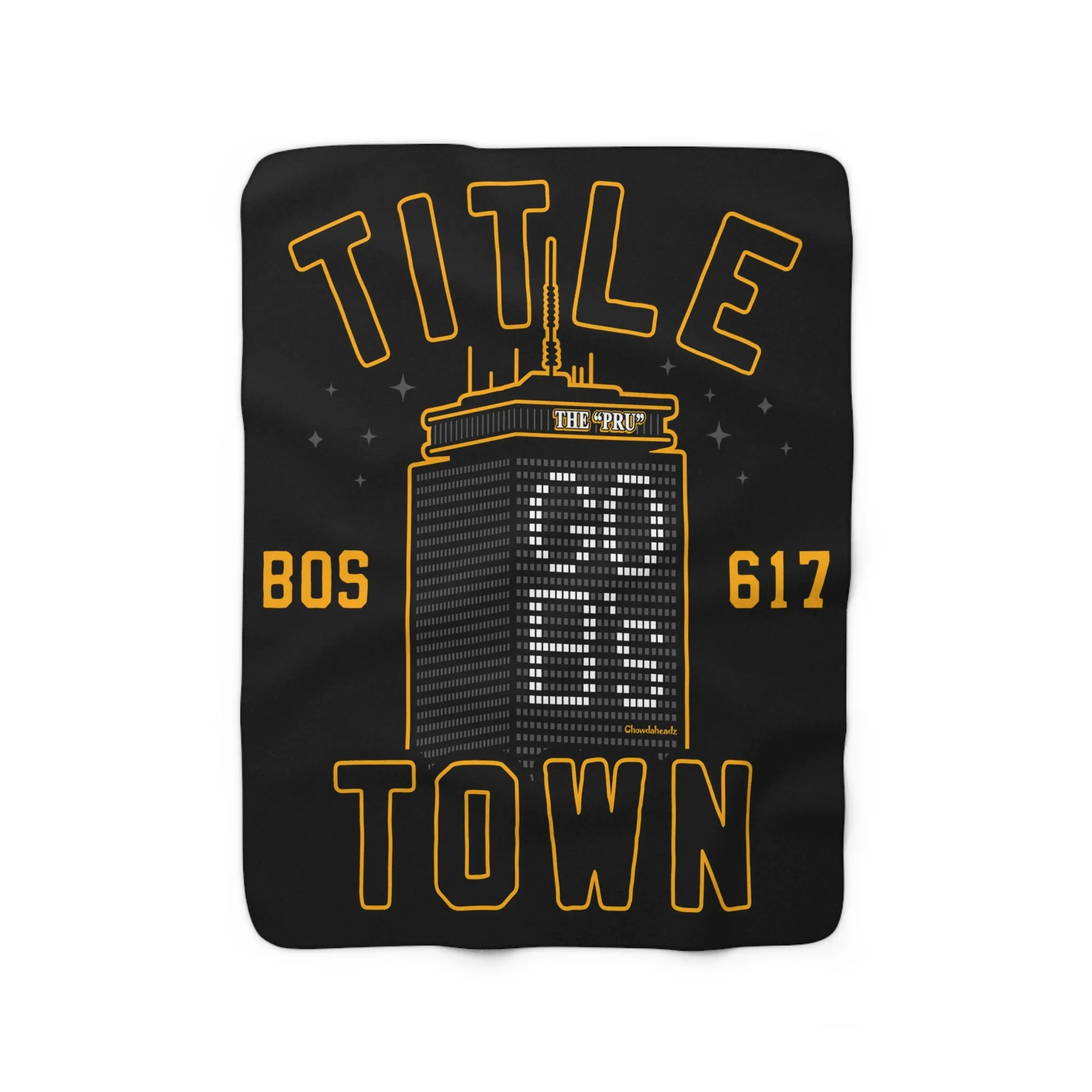 Title Town Boston Hockey Sherpa Fleece Blanket