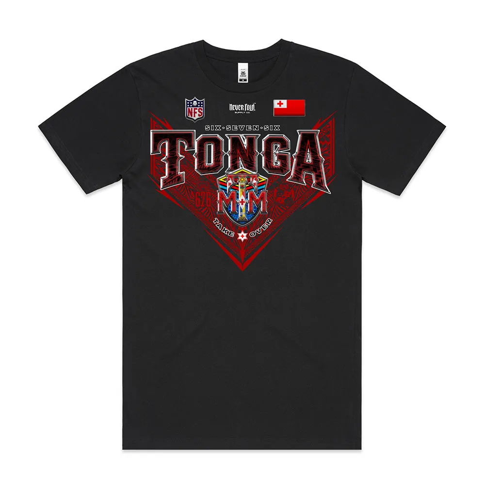 Tonga 676 V League_Block Tee RED SEA