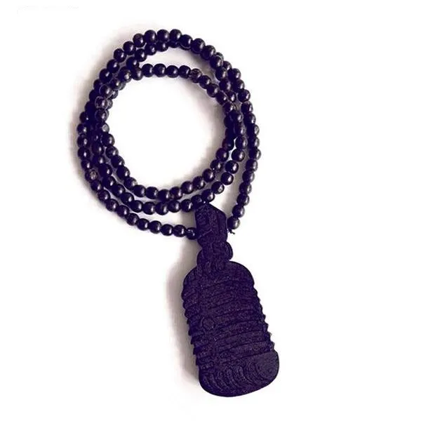 Trendy Vintage Style Wooden Necklace