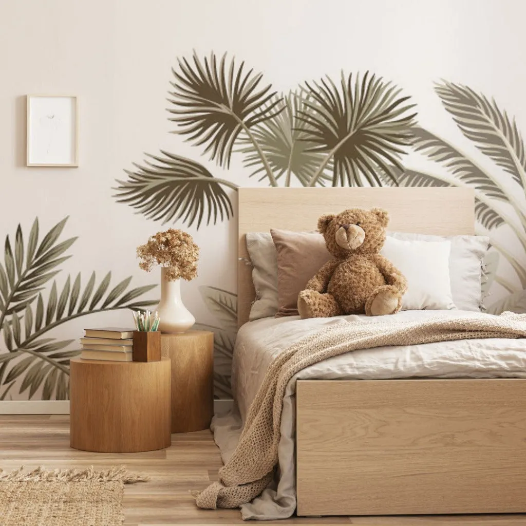 Tropical vintage landscape Wallpaper Mural
