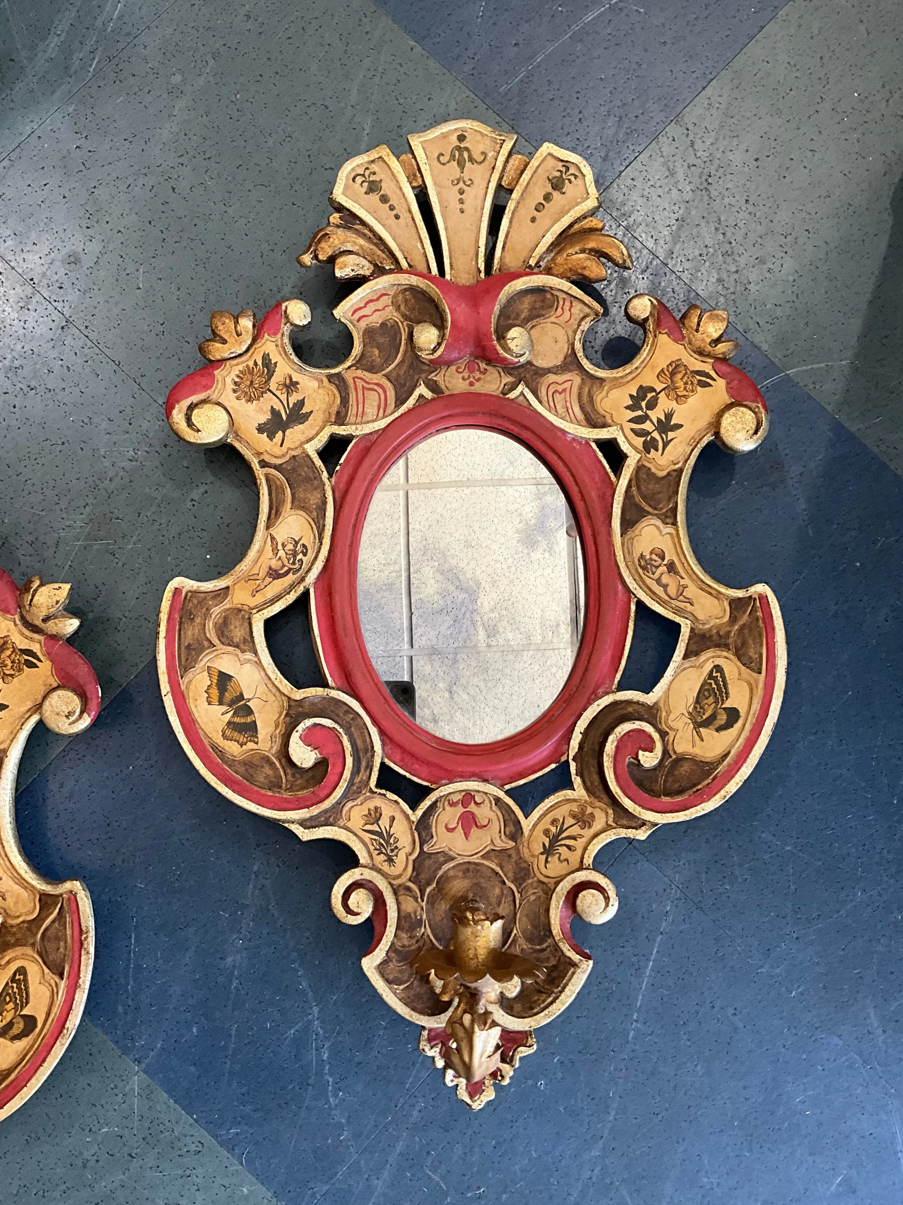 Vintage 1968 Italian Wall Sconces