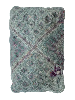Vintage Beni M'Guild Pillow - Muted Aqua