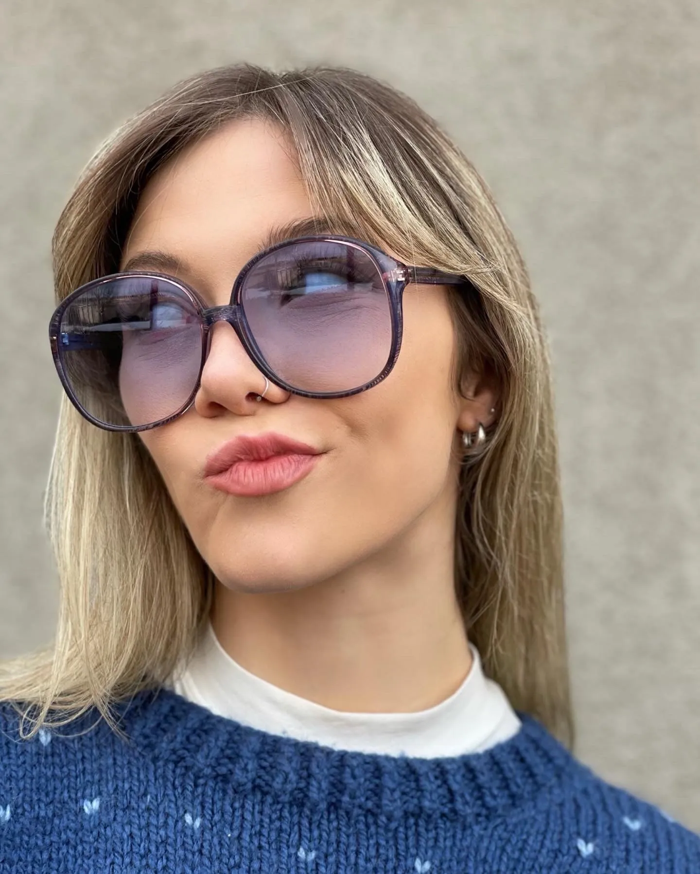 Vintage Blue Sunglasses