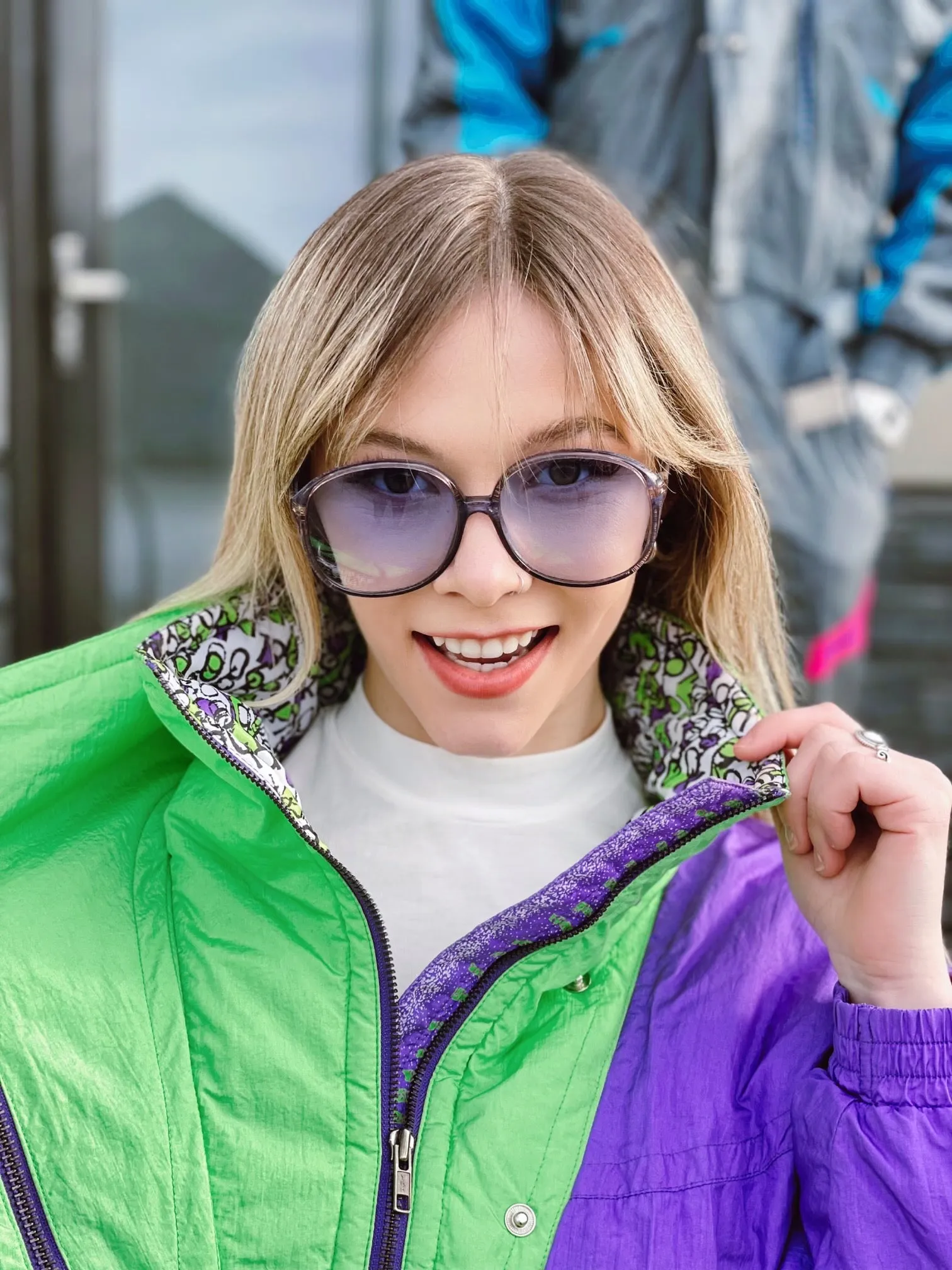 Vintage Blue Sunglasses