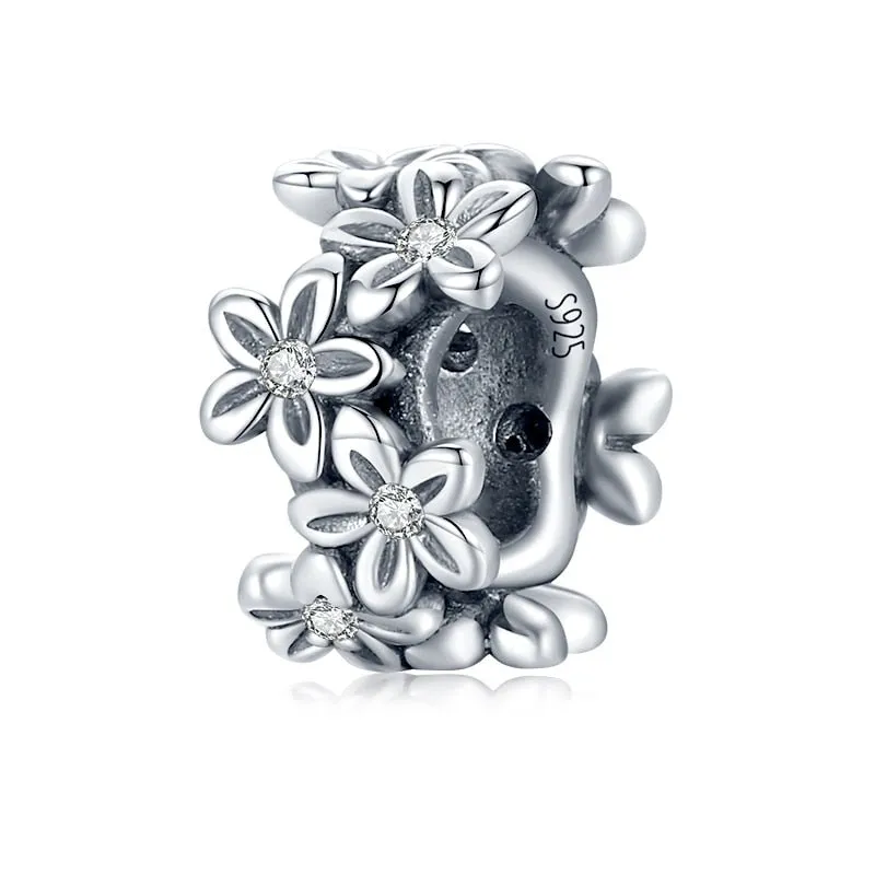 Vintage Flower & Heart Spacer Stopper Beads