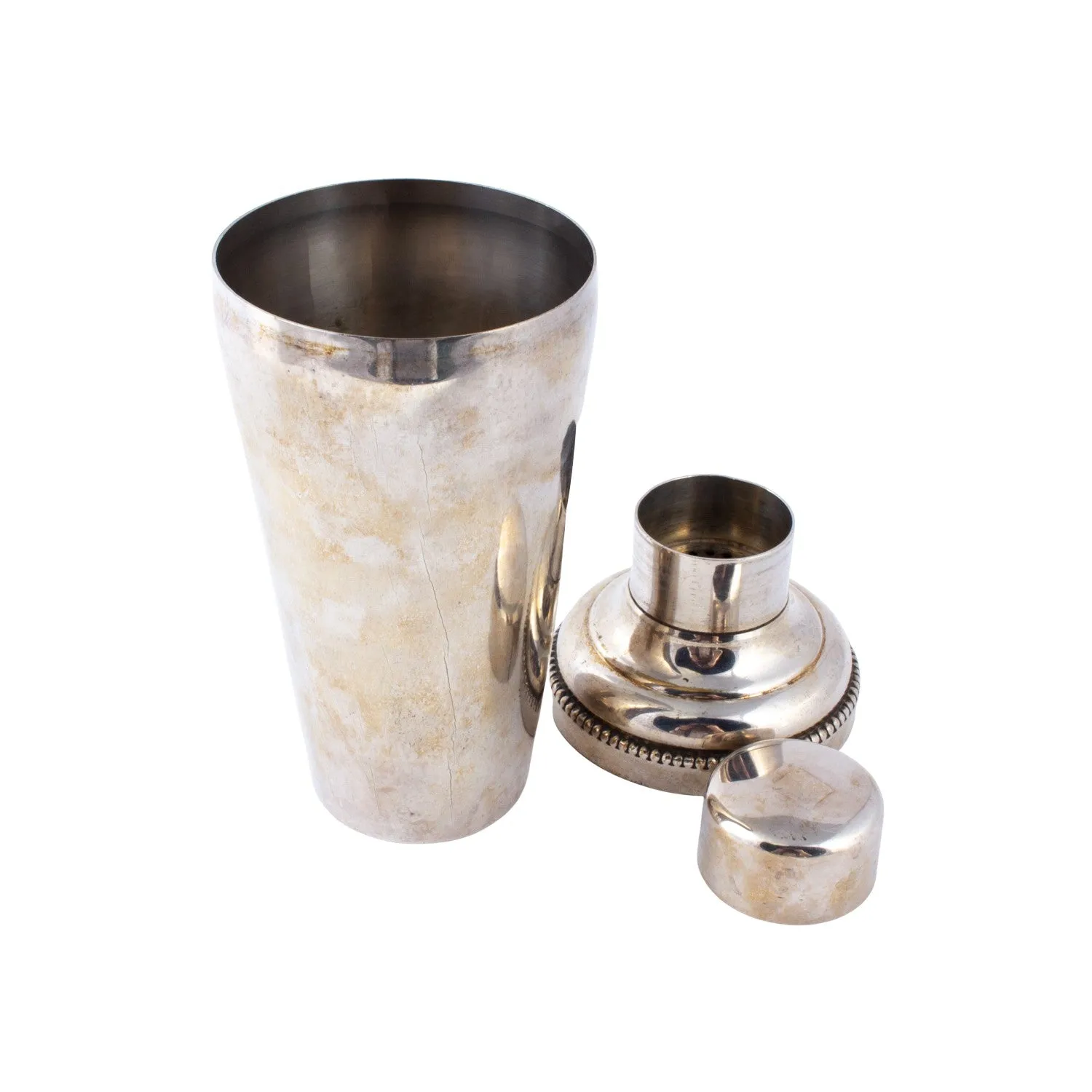 Vintage French Cobbler-Style Cocktail Shaker