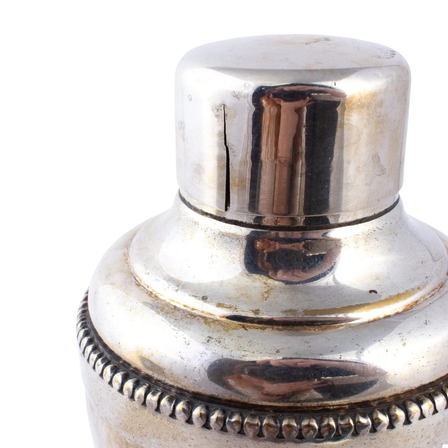 Vintage French Cobbler-Style Cocktail Shaker