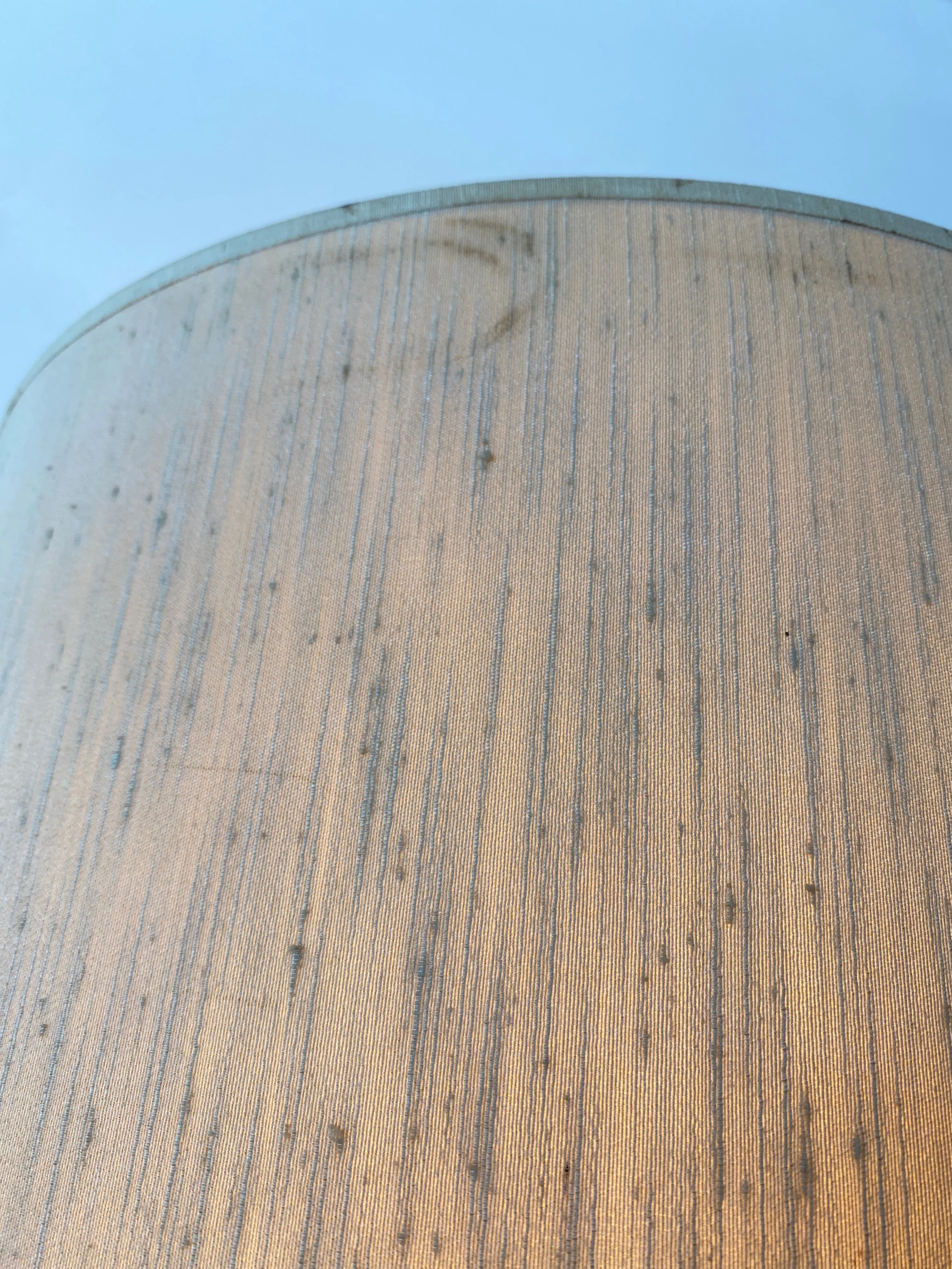 Vintage Mid Century Large Amber Carnival Lamp