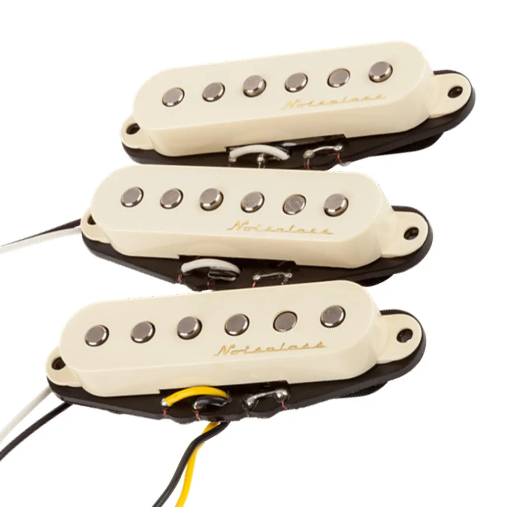 Vintage Noiseless™ Strat® Pickups, (3), Aged White