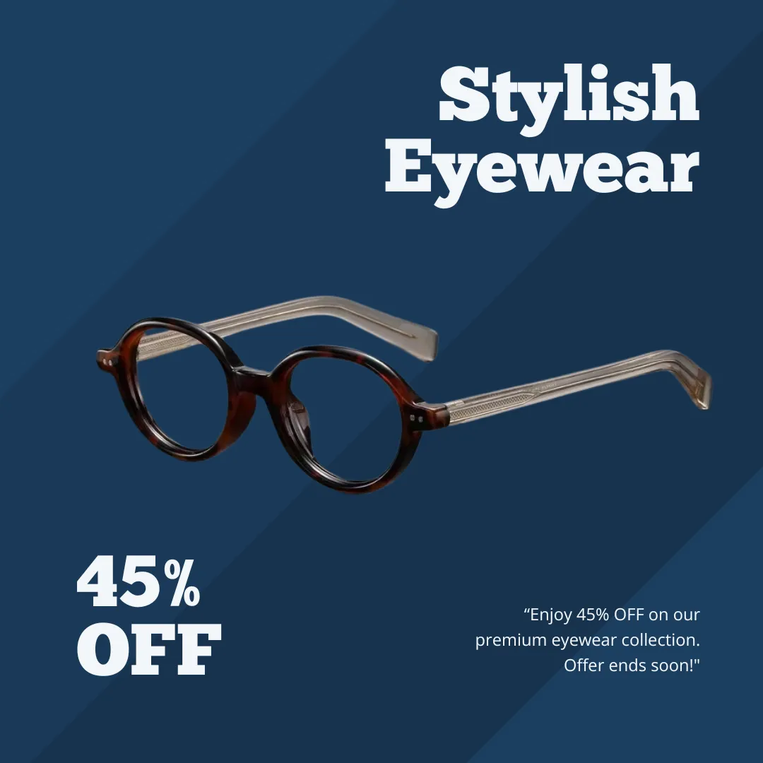 Vintage Oval Style Optical Glasses