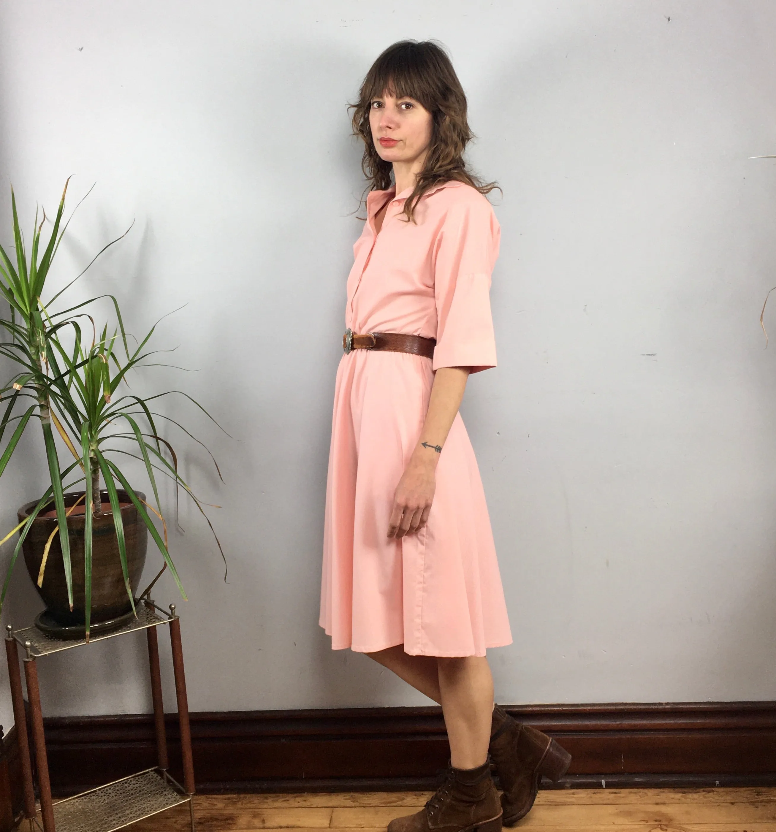 Vintage retro Peachy dress by The American Shirt Dress // size 8