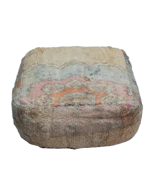 Vintage Rommani Pouf - Faded Pastel