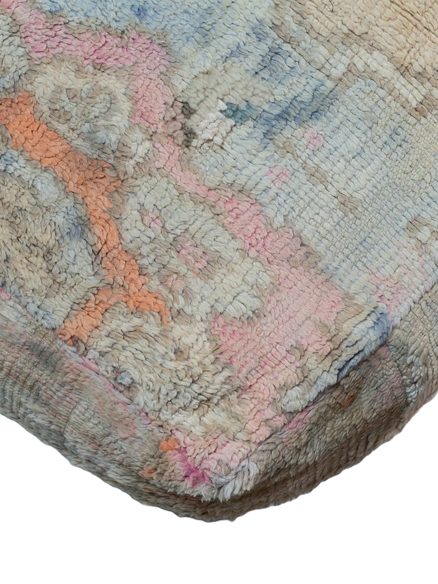 Vintage Rommani Pouf - Faded Pastel