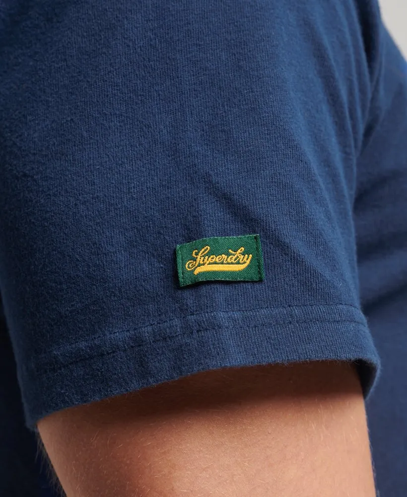 Vintage Scripted College Tee | Supermarine Navy
