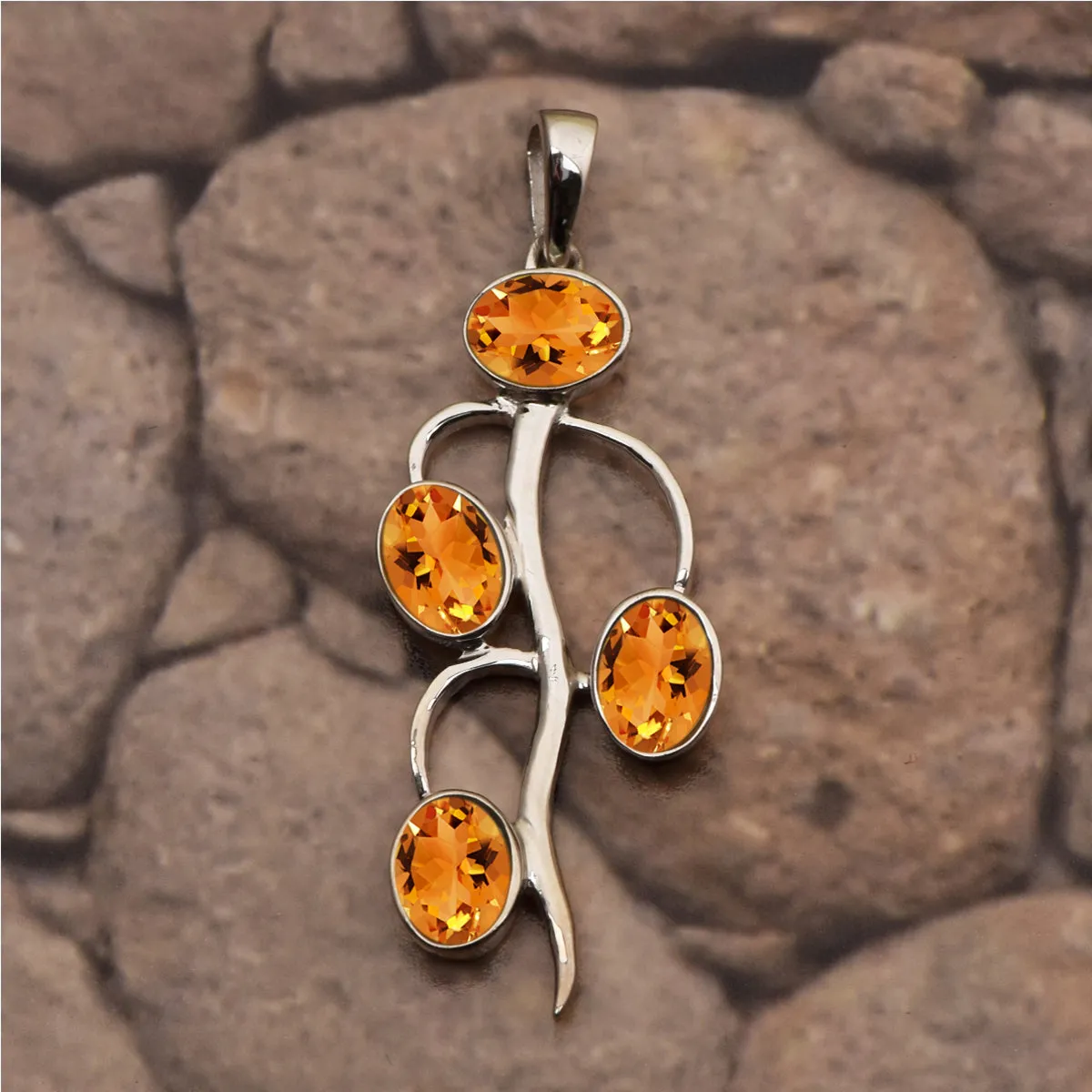 Vintage Style Multi Choice Gemstone Pendant