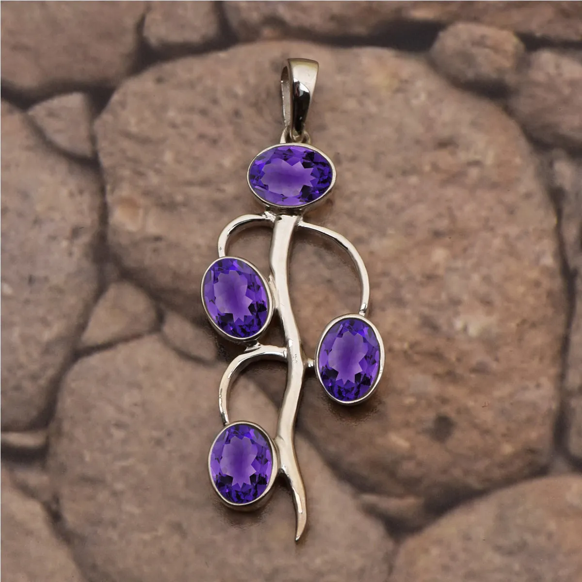 Vintage Style Multi Choice Gemstone Pendant