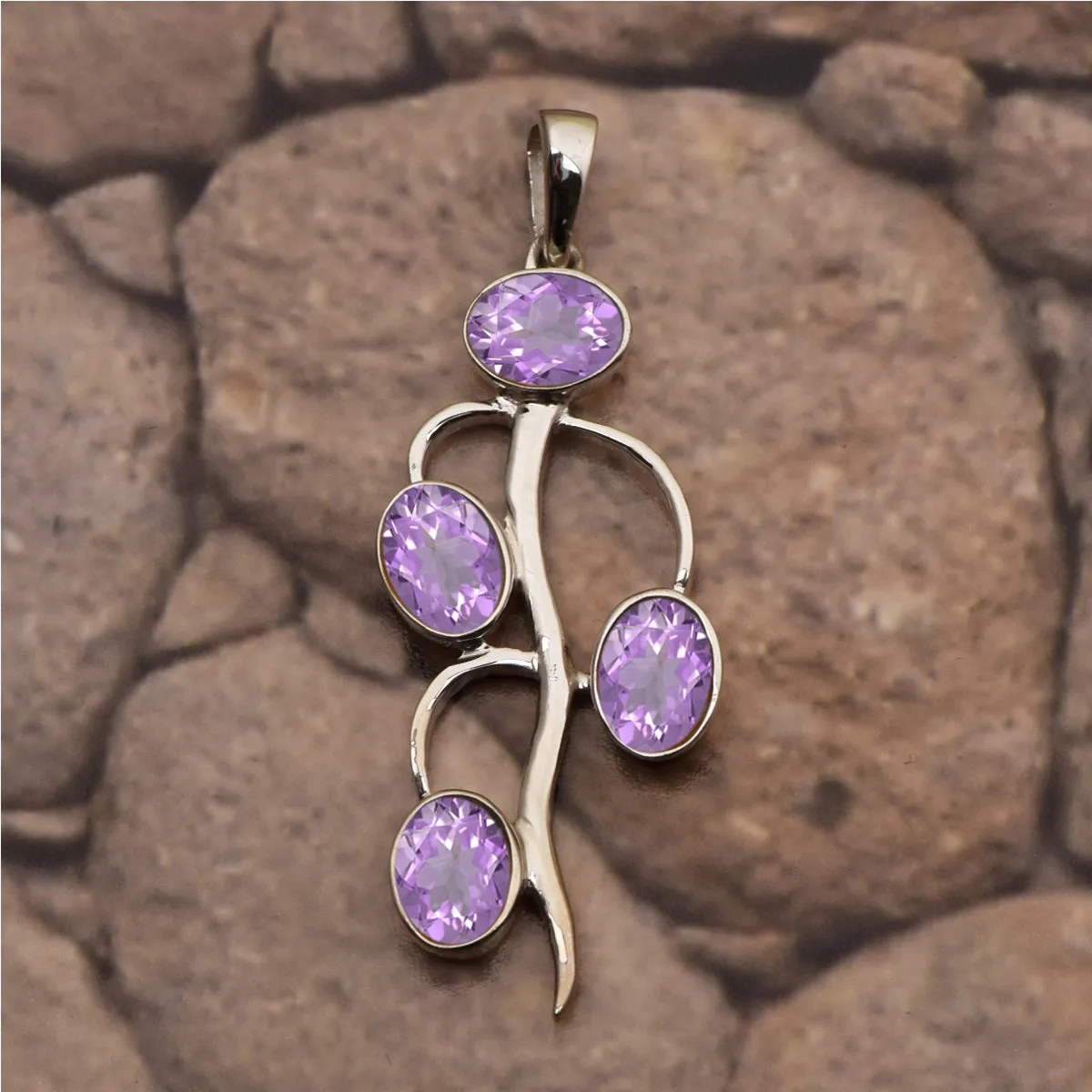 Vintage Style Multi Choice Gemstone Pendant
