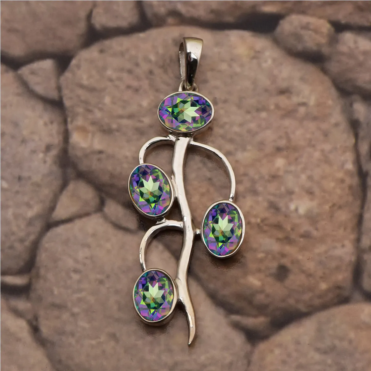 Vintage Style Multi Choice Gemstone Pendant