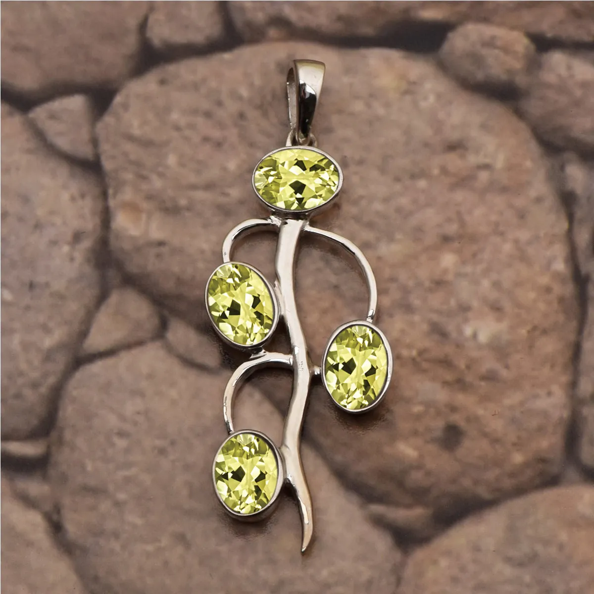 Vintage Style Multi Choice Gemstone Pendant