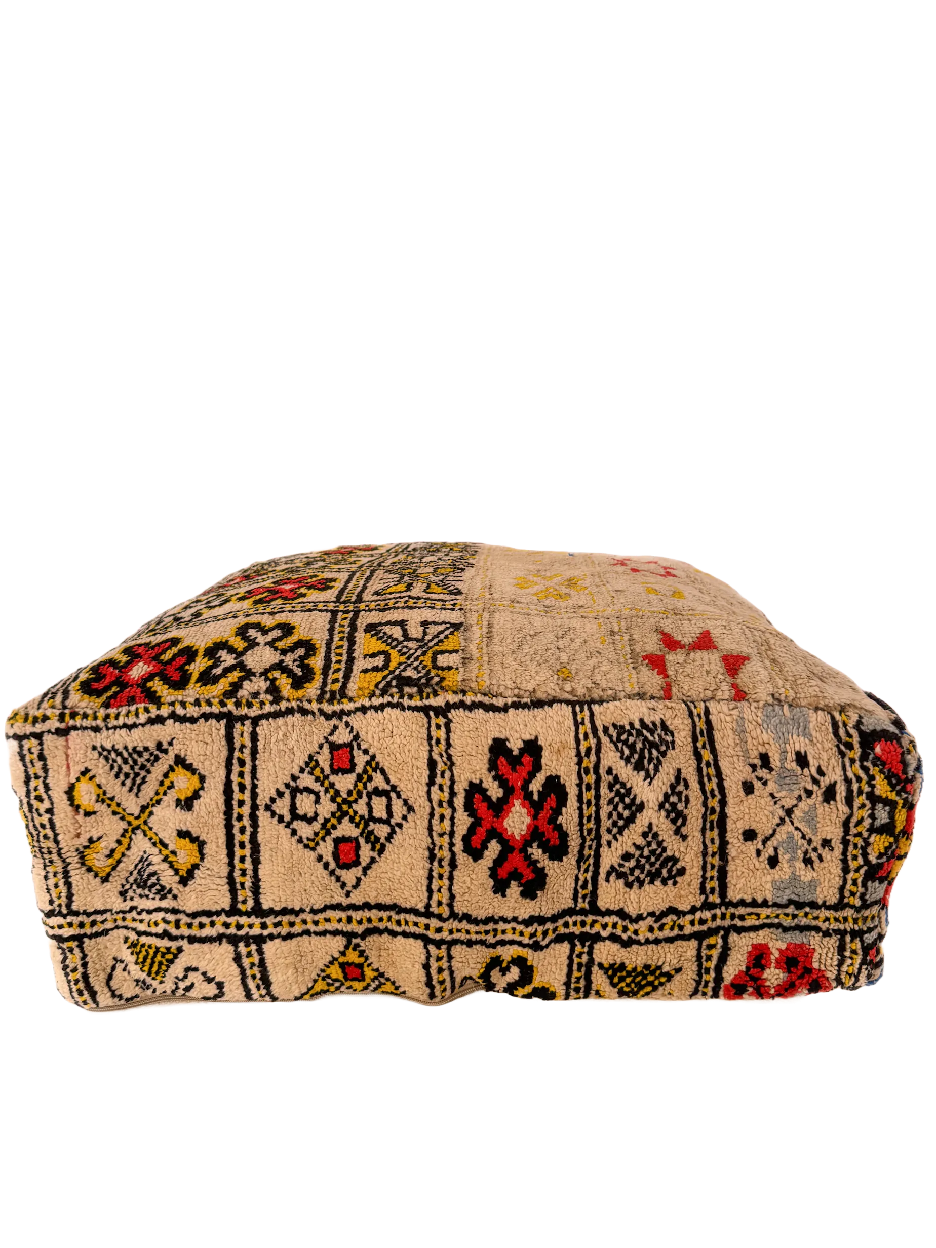Vintage Taznakht Pouf - Symbolic Rows