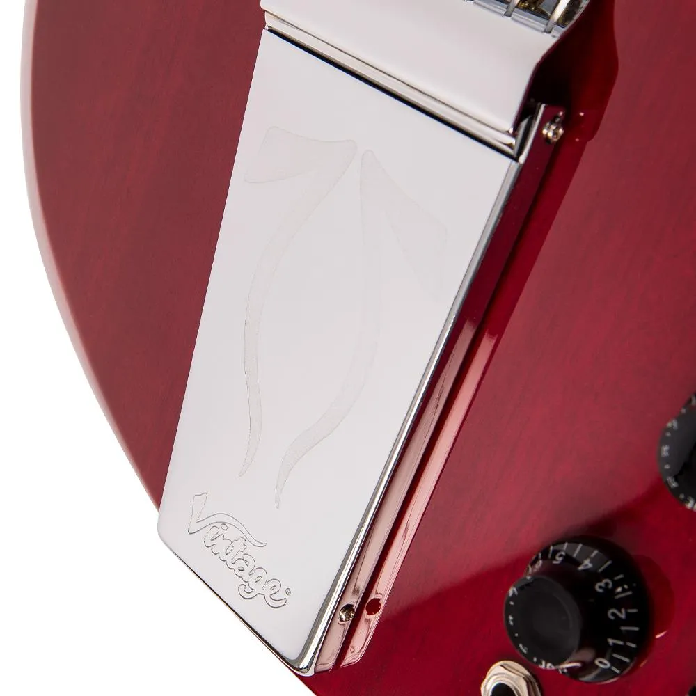 Vintage VS6V ReIssued with vintage style Vibrato ~ Cherry Red