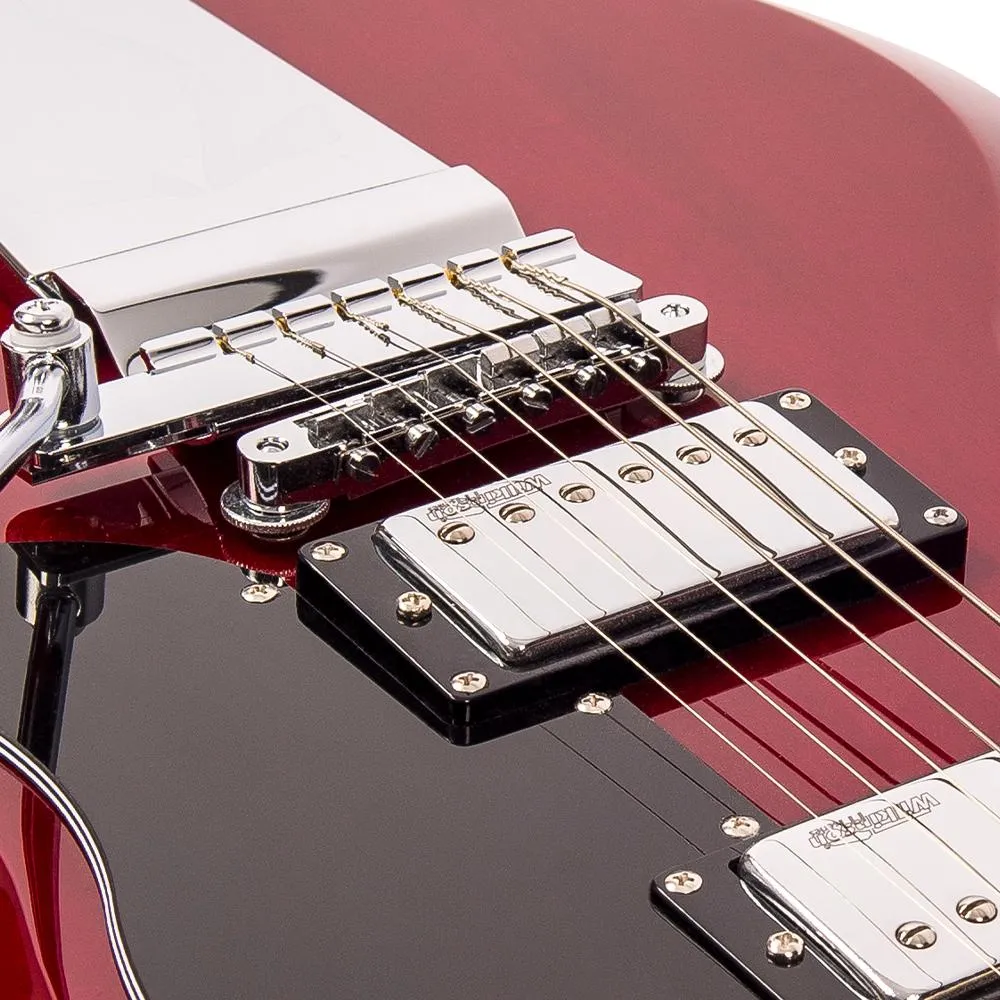 Vintage VS6V ReIssued with vintage style Vibrato ~ Cherry Red