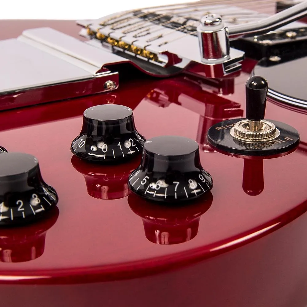 Vintage VS6V ReIssued with vintage style Vibrato ~ Cherry Red