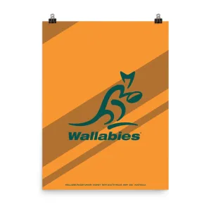 Wallabies Green Logo Poster
