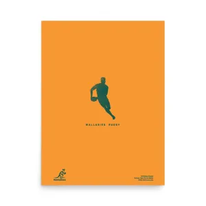 Wallabies Player Silhouette Poster