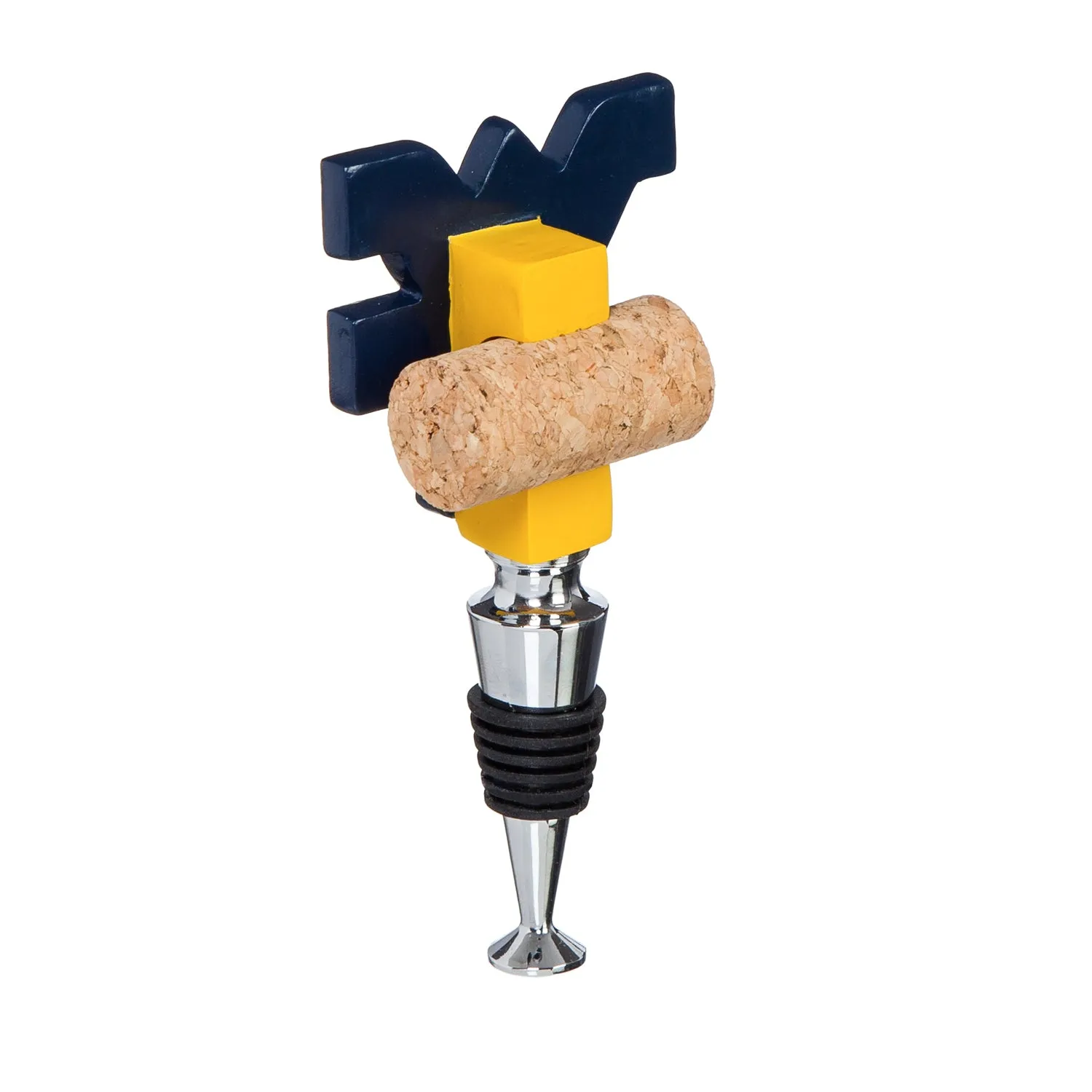 West Virginia University, Logo Bottle Stopper,3ws967logo