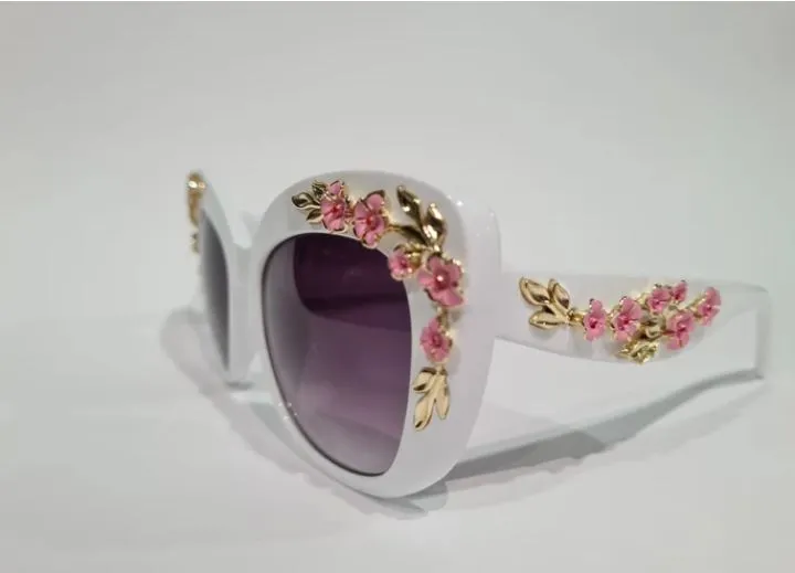 White Cherry Blossom Sunglasses